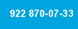 922 870-07-33 922 870-07-33